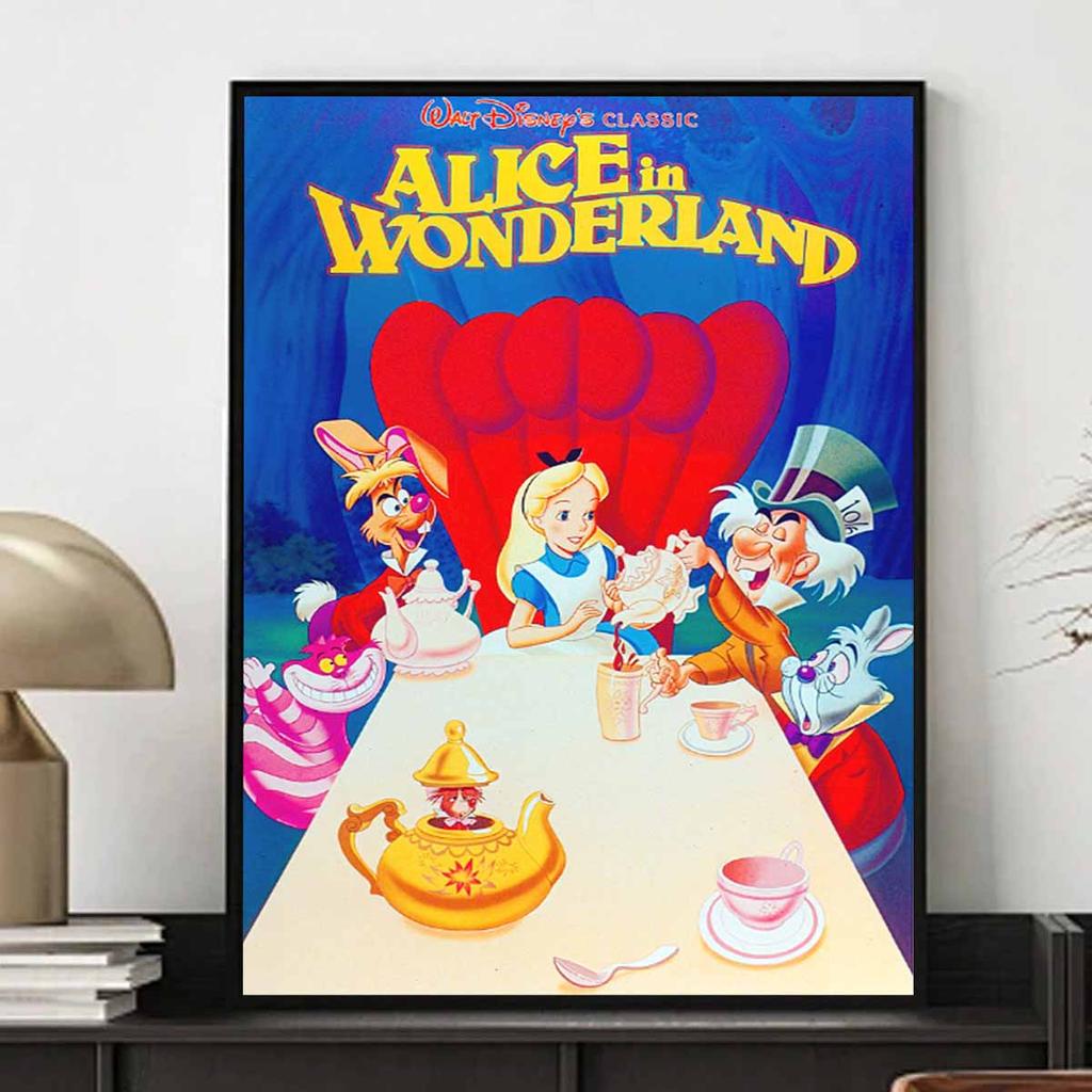 Full Round Diamond Painting Alice's Party Art Rhinestone Picture Mosaic DIY 5D Cross Stitch Embroidery Home Decoration