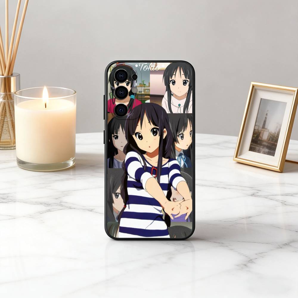 K-K-ON Mio Akiyama-KMA Phone Case For Samsung S25,S24,S21,S22,S23,S30,Ultra,S20,Plus,Fe,Soft Silicone Black Cover
