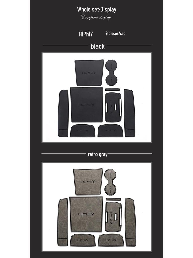 HiPhi Y Podložky do přihrádek ve dveřích a držáků nápojů - Příslušenství na míru