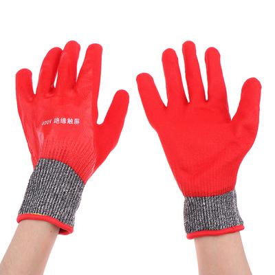 Electrician Insulating Gloves Withstanding Voltage 400V Rubber Touch Screen Insulation Glove Industrial