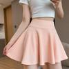 Bubble Short Skirt New Women's Large-size Skirt Women's Anti-exposure Korean High-waisted Sun Skirt Lined with Pleated Skirt