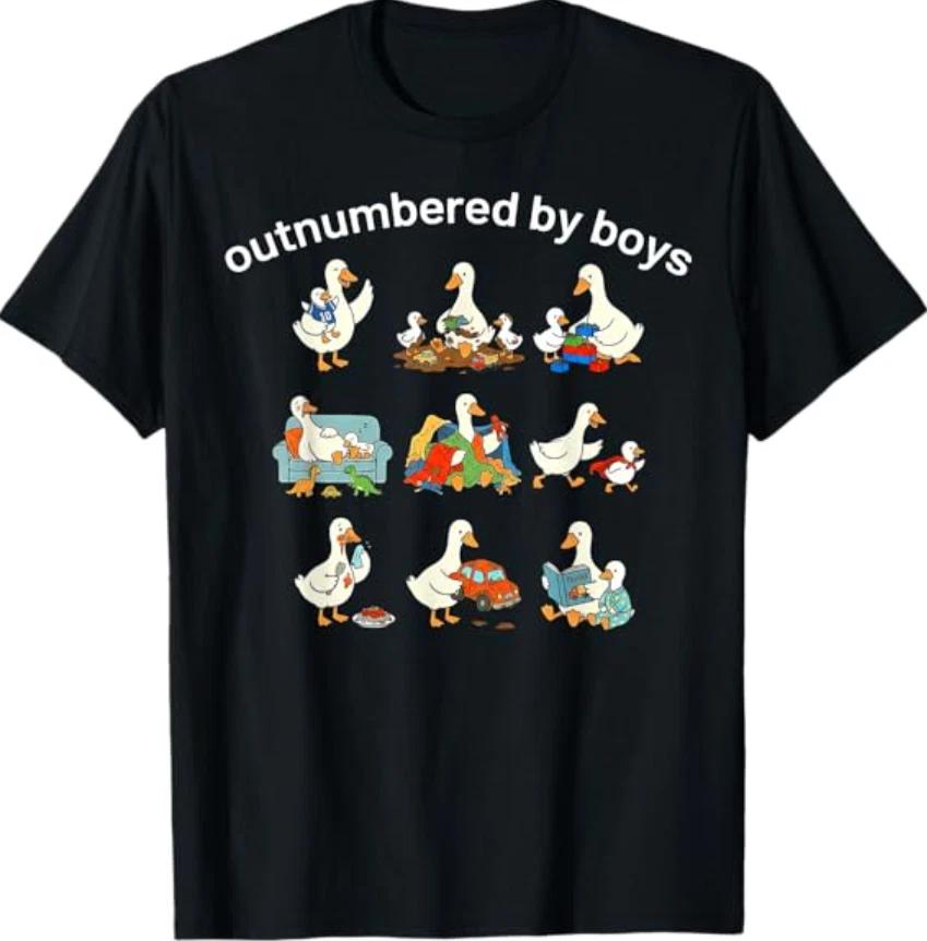Outnumbered by Boys T- Shirt XL