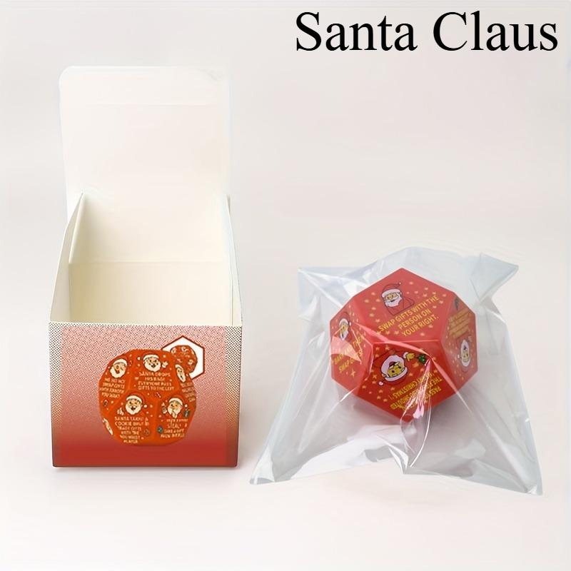 1PC 2026 New Christmas Gift Exchange Dice - 12-sided (D12) party game with elves and snowflake designs