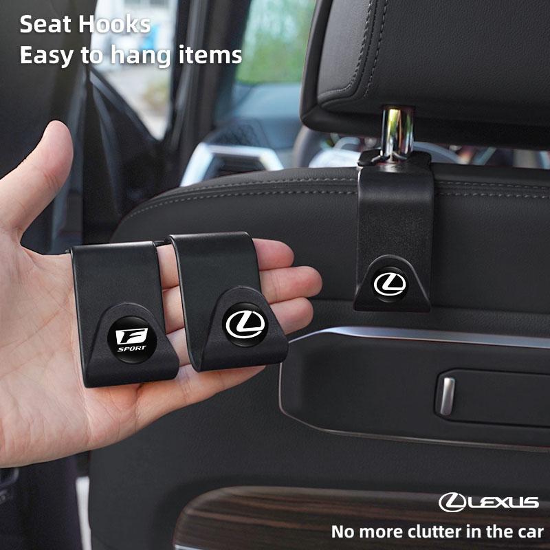 2Pcs Car Seat Back Hooks Portable Storage Holder Tire Valve Cap For Lexus F SPORT ES LM GS IS NX RX LC IS250 IS430 RX300 ES300H ysbn77