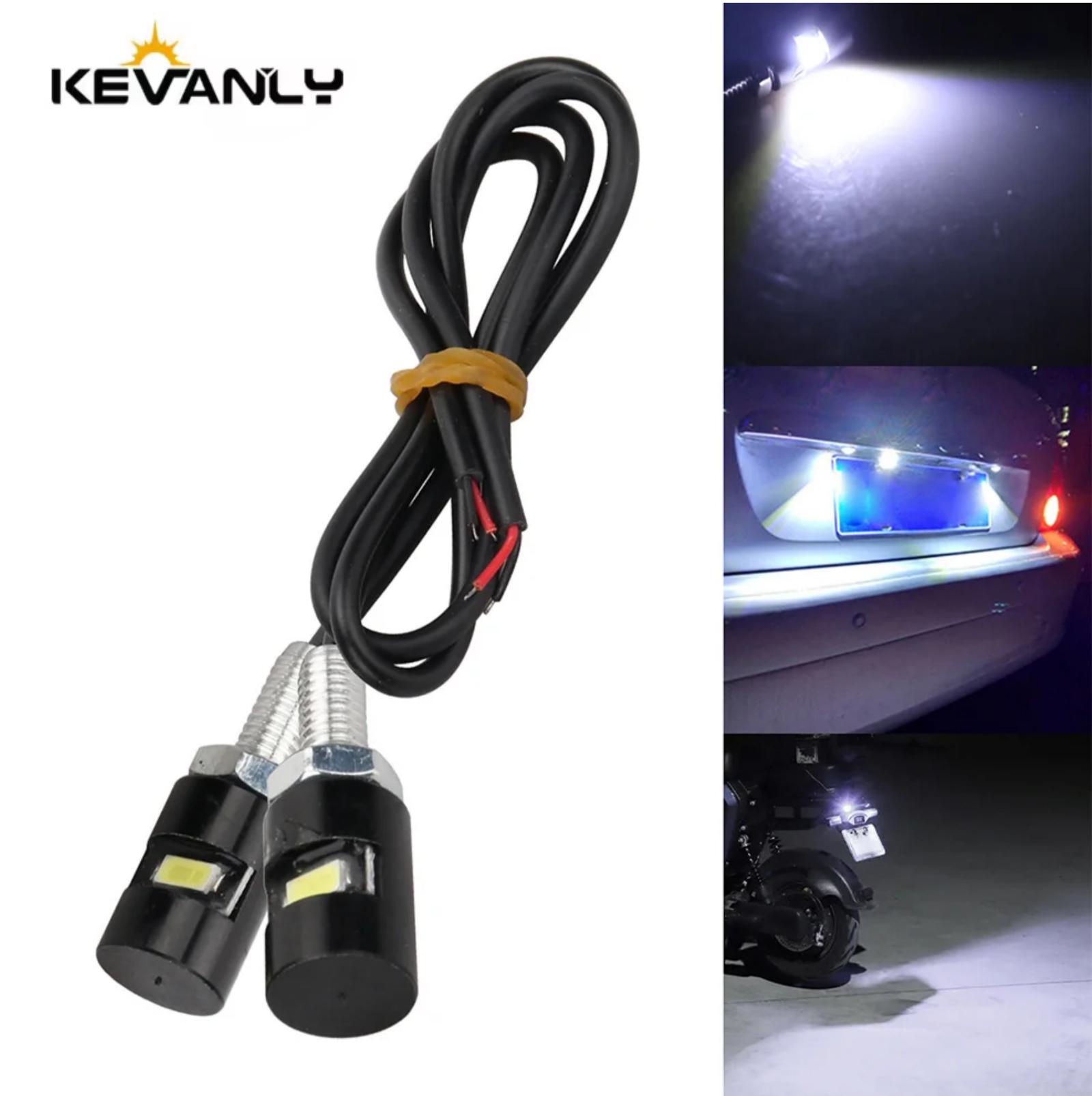 

2 шт. 1,5 Вт лампа Eagle eye LED для автомобиля, мотоцикла, заднего номера, универсальный болт, DRL, лампа номерного знака 12 В SMD для грузовика