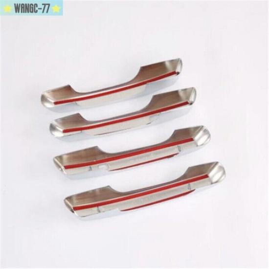 4X Chrome Side Exterior Door Handle Cover Trim For Hyundai Venue -