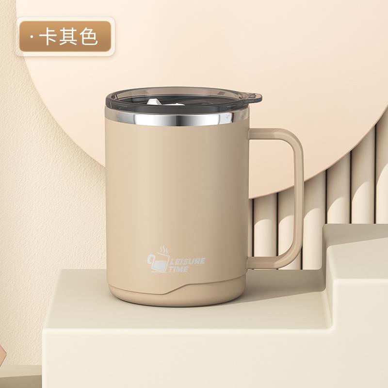 304 Stainless Steel Double-Layer Coffee Cup Milk Mouth Cup Creative Thermal Insulation Teacup Japanese Water Cup Gift