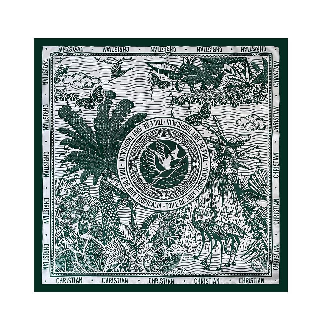 Simple satin silk scarf scarf printed geometric shawl color matching square scarf 91 * 91 headscarf spot supply