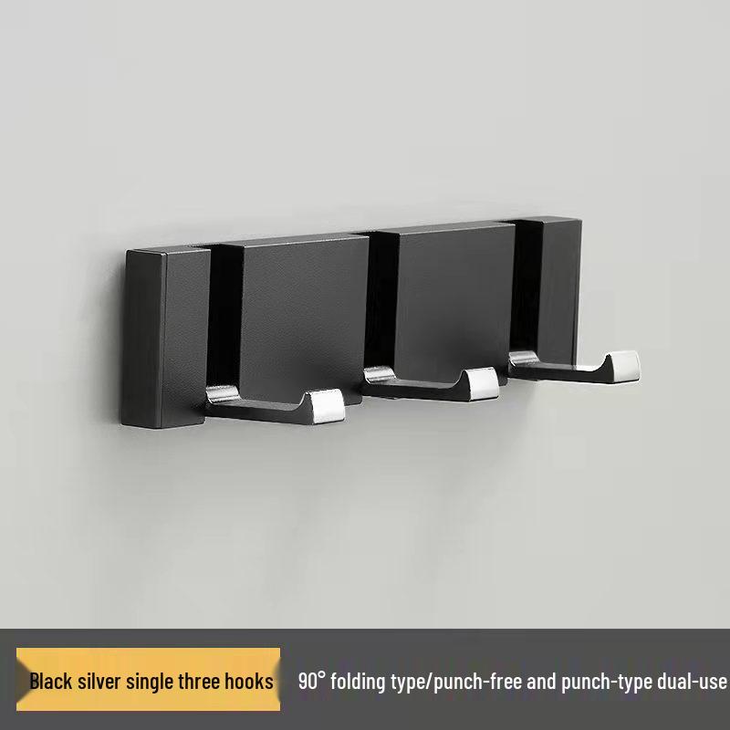 Elegant No-Drill Foldable Hidden Coat and Hat Hook for Entryways