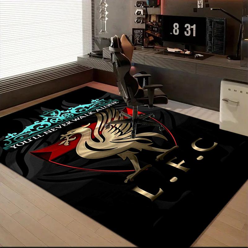 Liverpool Football Club  Rug Game Carpet, Floor Mat for Bedroom Living Room Entryway Rug, Home Decor Idea Gift for Christmas Birthday