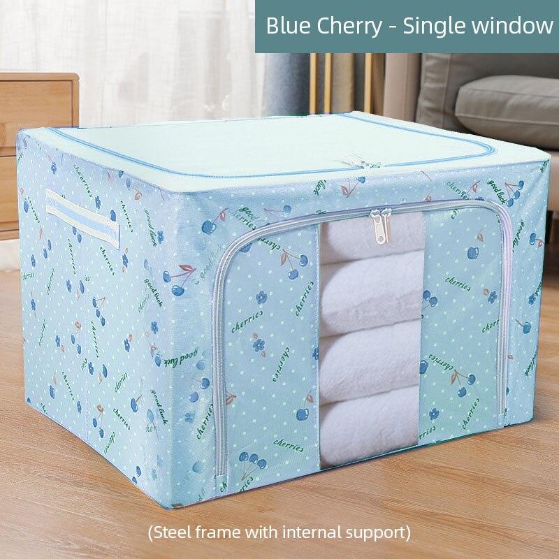 Oxford Cloth Storage Box Clothes Closet Organizer Bed Quilt Sheet Blanket Pillow Rack Container Foldable Storage Case