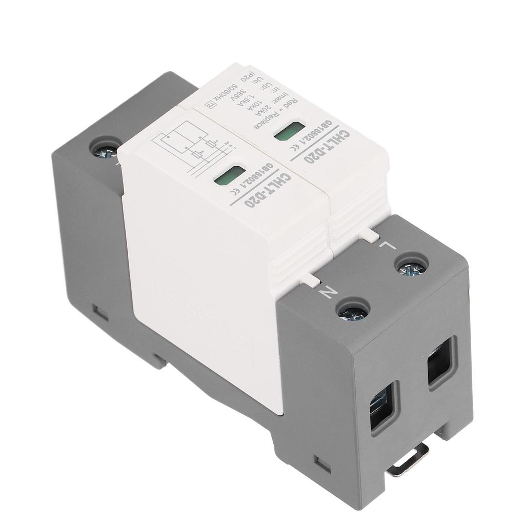 Surge Protective Device 2P 10KA to 20KA House Surge Protector Arrester Device AC 385V