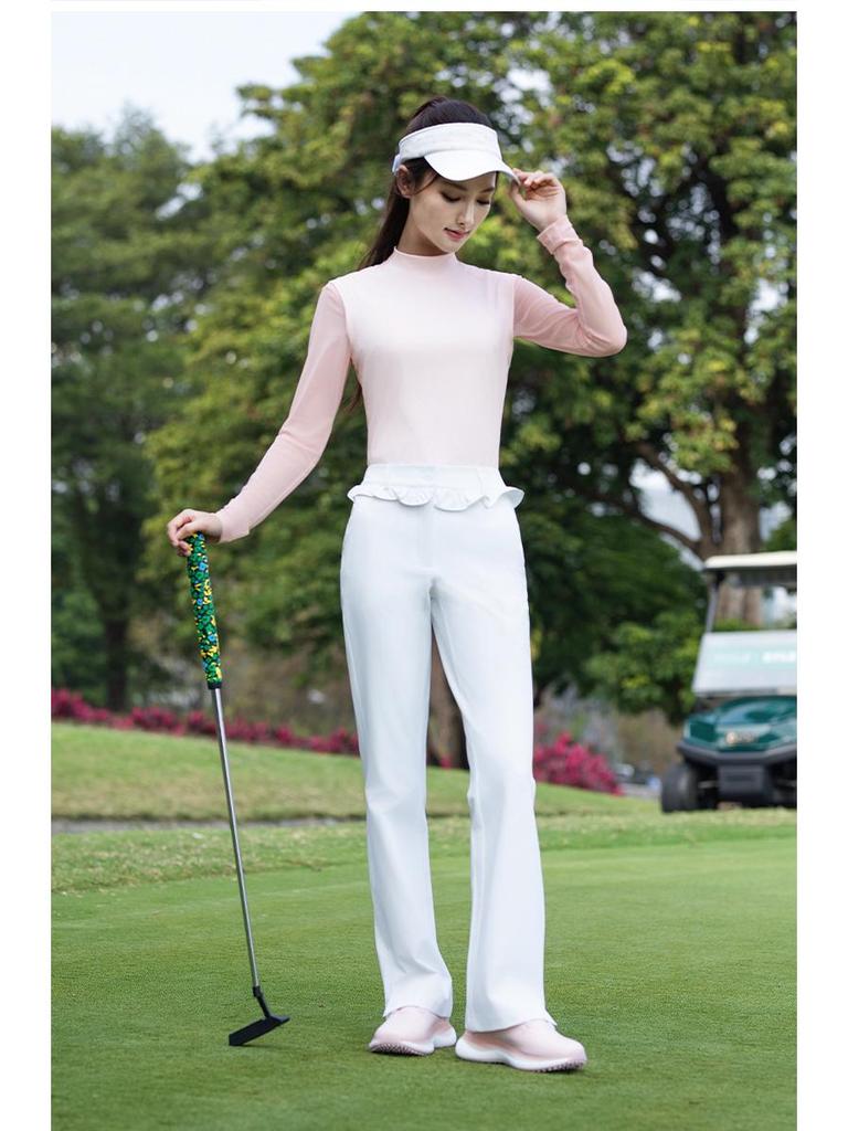 Women's 2026 Spring/Summer Golf Sportswear: Breathable Long Sleeve T-shirt & Top Two-Piece Set