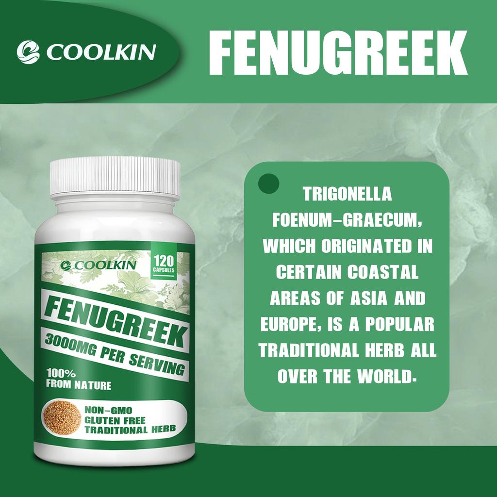 Coolkin - 3000mg Fenugreek Seed Extract Capsules