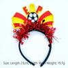 2026 Football Event National Team Flag Headband, Soccer Fan Cheering Hair Hoop Headwear For Cheerleading Fan Hair Hoop