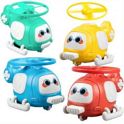 Children's Rotating Inertia Toy Outdoor Airplane Helicopter, Perfect Birthday Gift for Boys and Girls, Christmas Halloween Present, Helicopter Toy,
