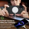 LC.IMEEKE For iPhone 16 Magnetic Case Compatible with MagSafe Leather+TPU Back Cover