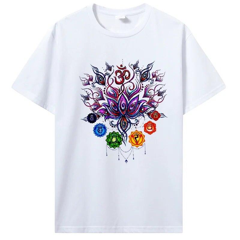 Rainbow Beautiful Mandala Tričko s grafickým potiskem Dámské Unisex tričko Cool Ležérní Bavlna Tričko s krátkým rukávem Harajuku Streetwear