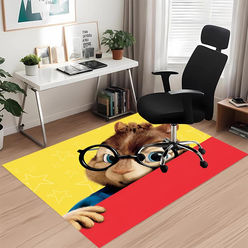 Alvin and the Chipmunks Printed Carpetrugfor Office Chair Living Room Bedroom Kitchen Room Decor Gifts