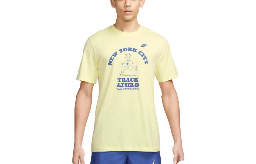 

Nike T Shirts Men s Crew Neck Moderate Straight Fit FN1860-100 L