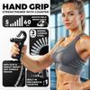 Adjustable Hand Grip Strengthener 5-60Kg With Counter, 5-In-1 Forearm Wrist Finger Exerciser Kit Fit For Fitness & Rehabilitation