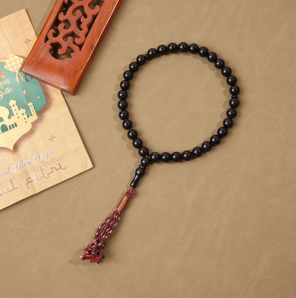 Muslim Rosary Imitation Coral Tasbih Bracelet with 33 Beads