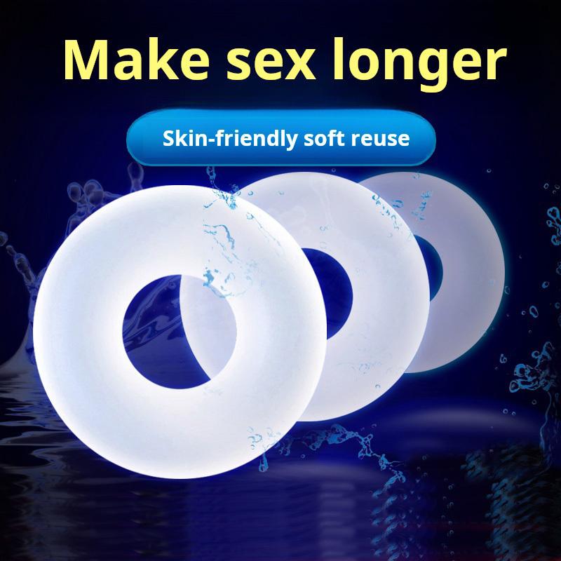 3 PCS/Set Penis Rings Delay Ring for Men, Male Delay Ejaculation Lasting Pleasure Adjustable Penis Sex Toy for Couples