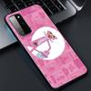Cute Funny Pink Panther Phone Case For Samsung Galaxy S20 S21 FE S10 Lite Note 20 10 Lite S8 S9 S10E S10 Plus Ultra Black Cover