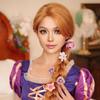 Costum Rapunzel Perucă Extra Lungă Păr drept blond | Halloween & Cosplay | Aspect natural | Șapcă ușoară reglabilă (Perfect pentru femei)