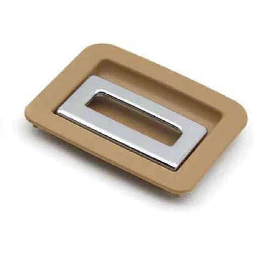Fit for Porsche Cayenne 7P5 2011-2016 Car Rear Trunk Tail Bottom Push Plate Mat Floor Carpet Handle Replacement (Beige)