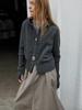 Women's Hooded Double Zipper Wool Cardigan - Thick, Long Sleeve, Pocketed Sweater Coat