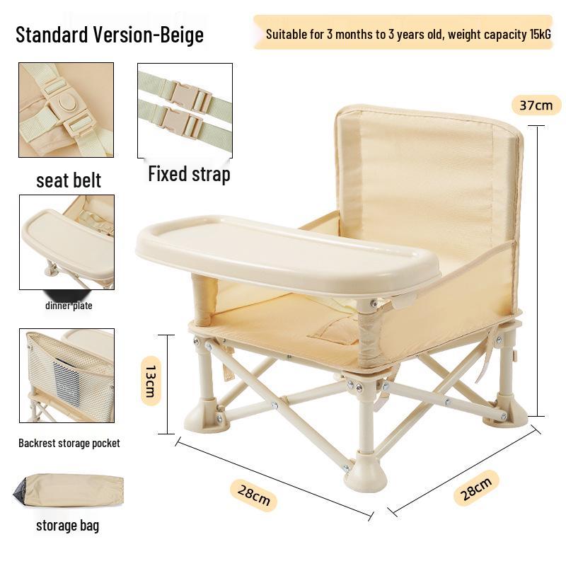 Konwertowalne krzesełko dla dziecka - Składane siedzisko dla niemowlaka i krzesełko piknikowe dla malucha