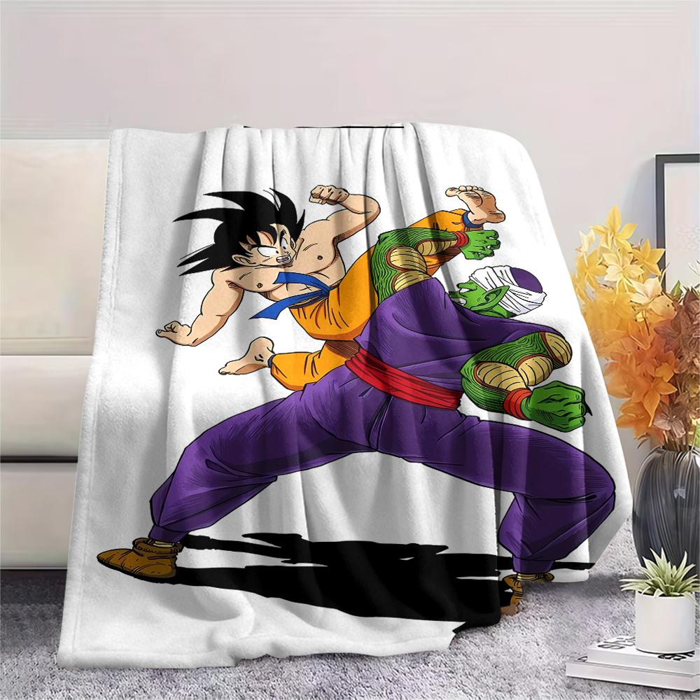 Dragon Ball characters Print Flannel Blanket,High quality Comfortable for All Seasons,Home Decor,Warmth and Comfort,Perfect for Christmas Gifts