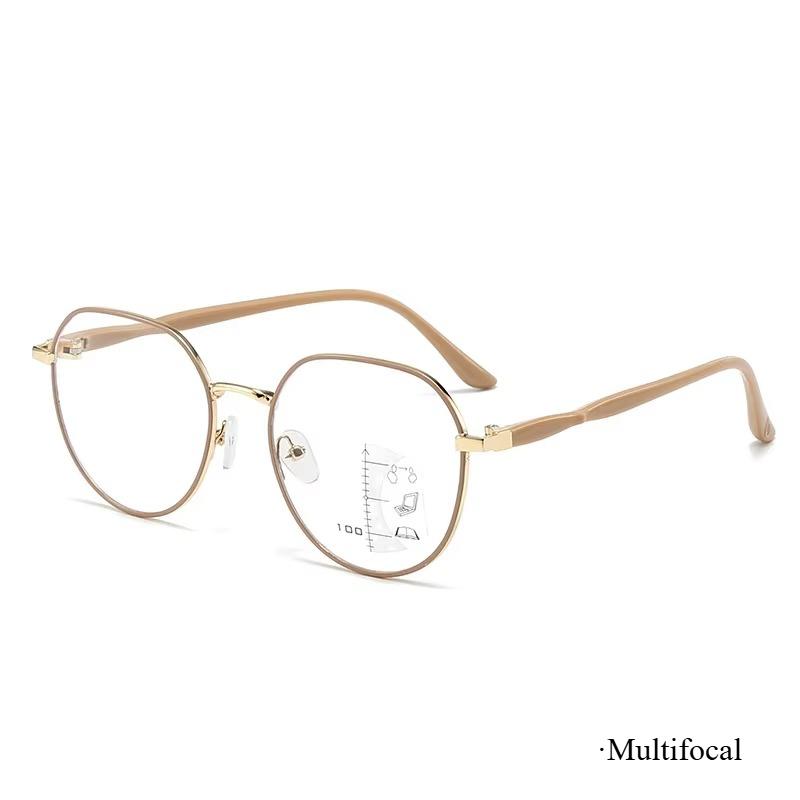 

Latest Unisex Outdoor Use Photochromic Lens Multifocal Reading Glasses Ultralight Metal Frame Near Far Sighted Eyeglasses Anti Blue Rayweight 3.0