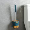Ergonomische Lange Steel WC Borstel Duurzame Borstelharen Toilet Schoonmaakborstel Douchegedeelte