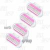 Women's 5-Blade Pink & Blue Razor for Hair Removal - Underarm & Private Areas