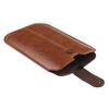 7.2-inch Ultra-thin Vertical Leather Waist Bag for Apple, Samsung, and Huawei Phones - Flip Business Belt Pouch