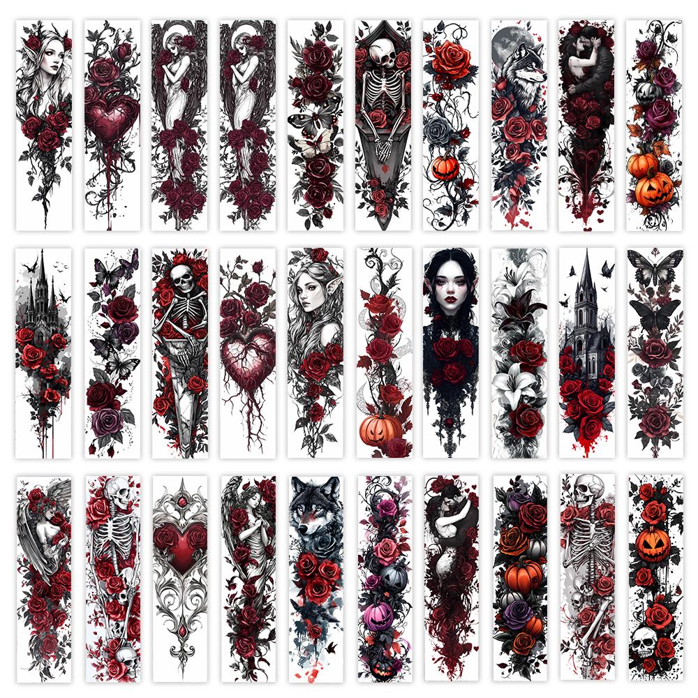 

32pcs, Gothic bookmarks, witch/rose/skull designs, perfect for teachers, readers, and book lovers, ideal as a birthday gift.