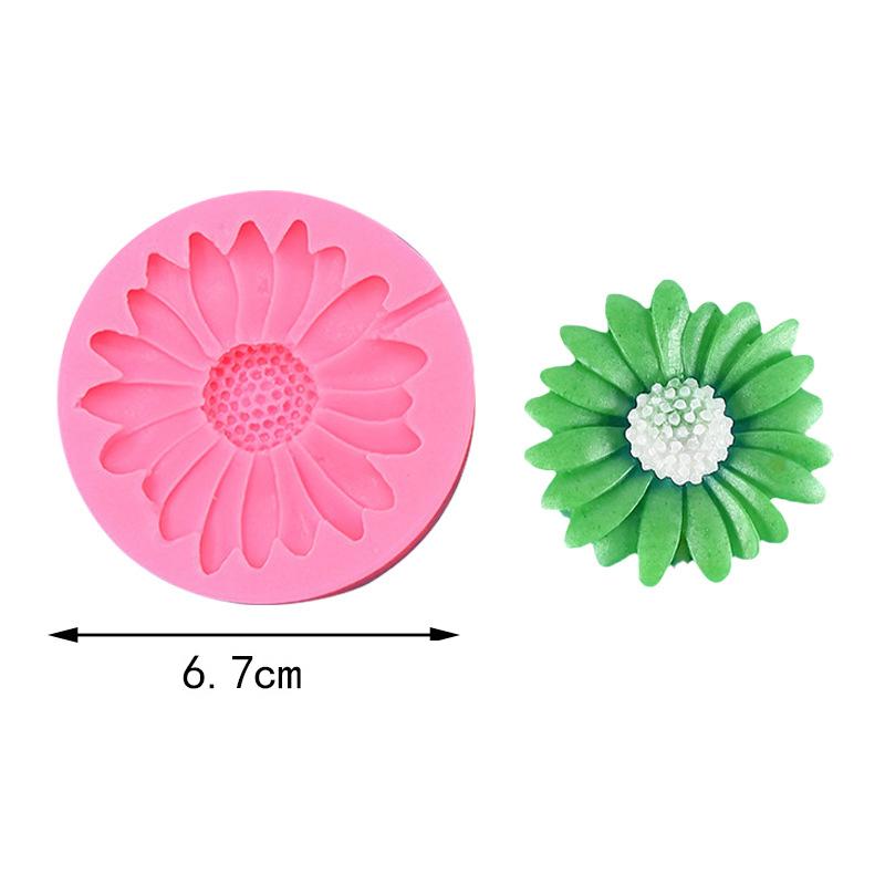 

Силиконовая форма «Цветок ромашки», литье ювелирных изделий своими руками, 3D-форма цветка, эпоксидная смола, форма для мыла «Ромашка», форма для свечей, домашний декор S
