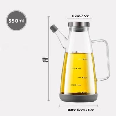 ZISIZ Stainless Steel Glass Oil Dispenser