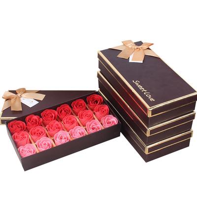 18 Stücke Duftenden Rose Blume Blütenblatt Bad Körper Seife Hochzeit Party Geschenk