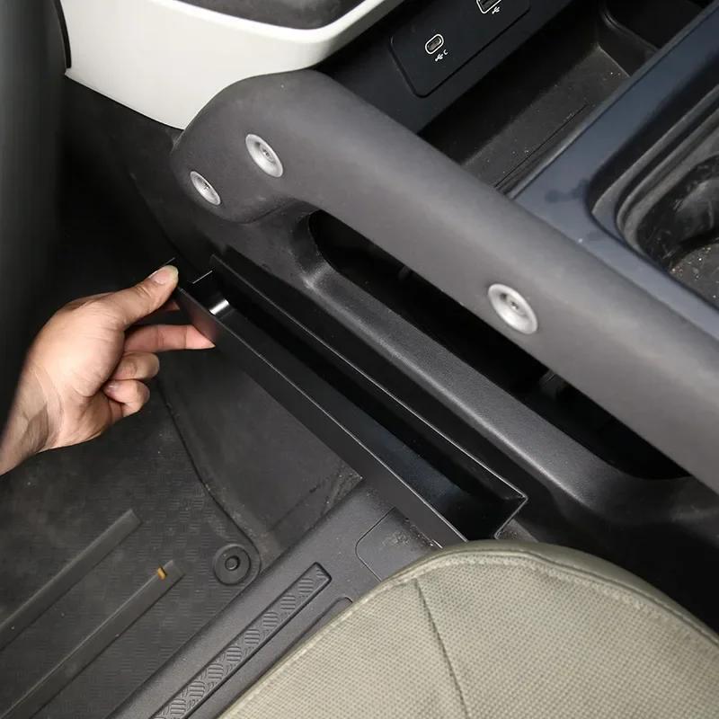 For Land Rover Defender 90 110 130 2020-24 Black Car Central Both Sides Storage Box Storage Box Mobile Phone Box Car Accessories
