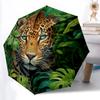 1 Stück Faltregenschirm mit Dschungel-Leopardenmuster | Elegantes Design, Modisches Accessoire, Langlebige Konstruktion, Stabile Speichen yy251107041