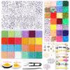 28/48 Grids Glass Beads Seed Beads Polymer Clay Beads Loose Spacer Beads Jewelry Making Kits DIY Necklace Bracelet Beads Kit