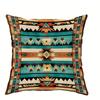 Bohemian-Style Geometric Pattern Pillow Cover: Exotic Tribal Motifs in Vivid Colors, sofa cushion cover, room decoration