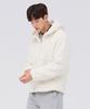 Chasecult Unisex Fleece Boa Hooded Zip-Up Jumper - Ivory