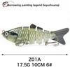 Simulated Multi-section Fish 10cm-6-6 Sections Luya Bait, Hard Bait, Fake Bait