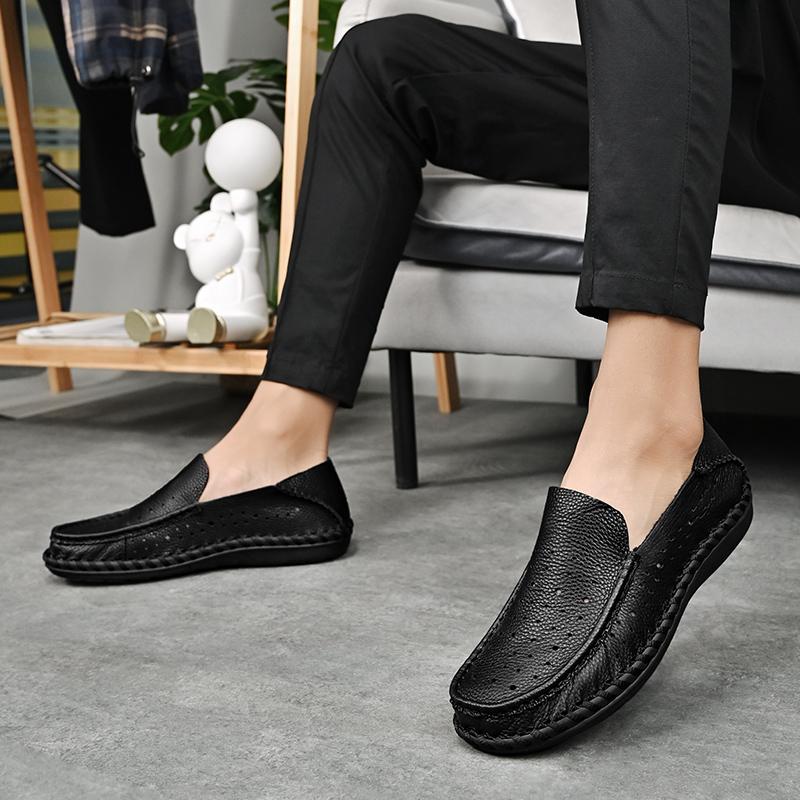 Fashion Handmade Classic New Men Shoe 2024 Hot Sale Male Comfortable Casual Shoe Lightweight Leather Driving Shoes Men Shoes Loafers