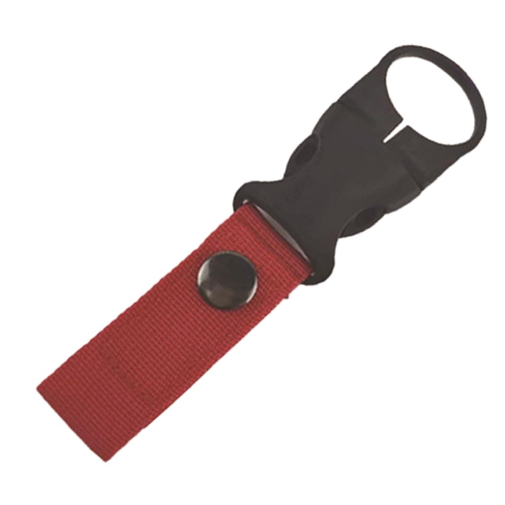 Webbing Buckle Hook Water Bottle Holder Clip Camping Outdoor Security Escape Supplies Nylon Webbing Buckle Carabiner Belt Clip