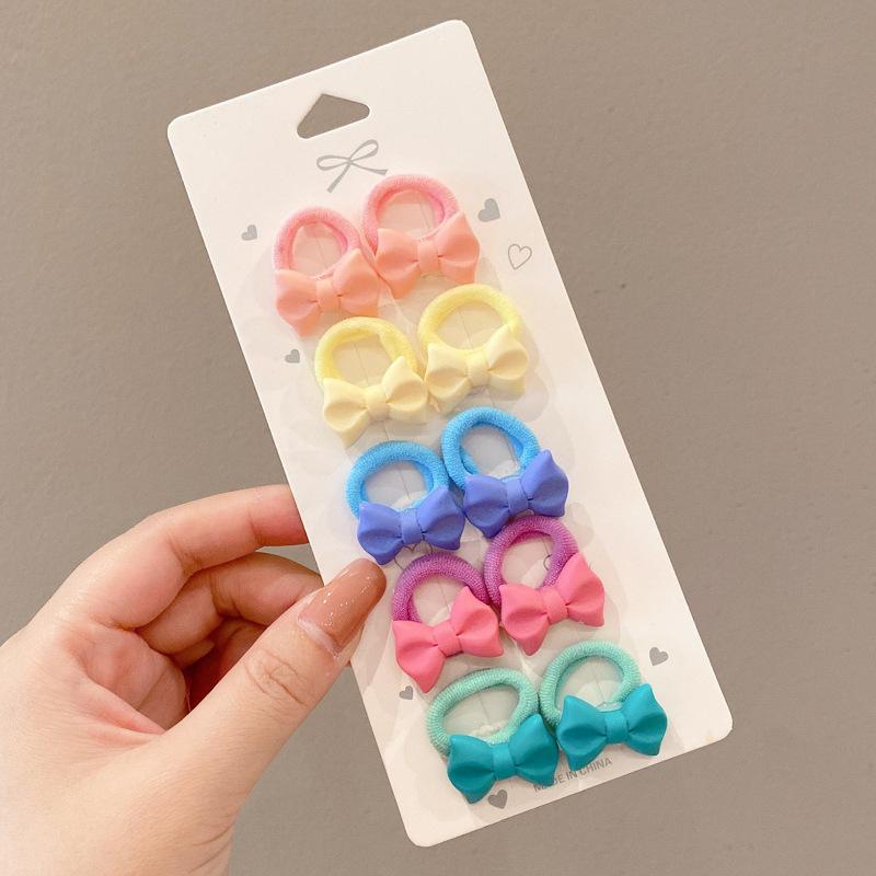 10-30PCS/Set, Cute Cartoon Animals, Hair Bands, Girls, Elastic Rubber Band, Headwear, Hair Accessories